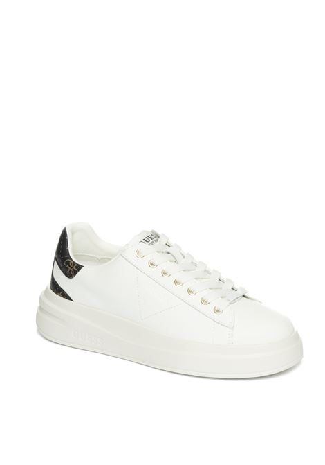 White logo elbina snekaer GUESS | FLJELB FAL12ELBINA-WHBRO